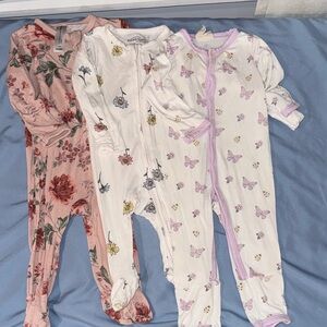 Set of 3 viscose sleepers